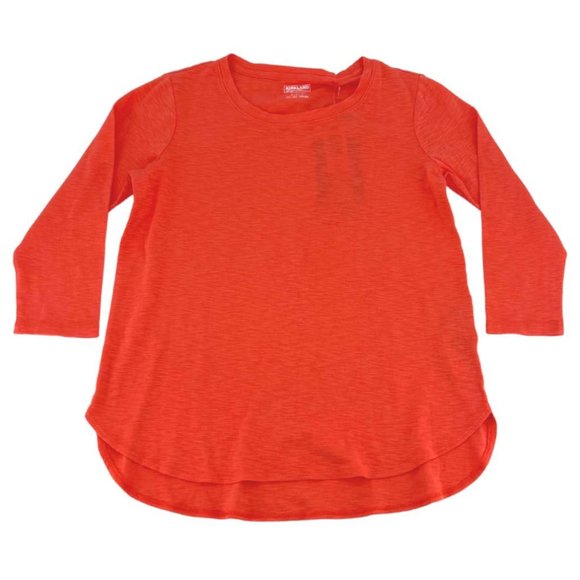 Kirkland | Women's Cotton Slub Tee | Orange | Size S - Picture 1 of 2